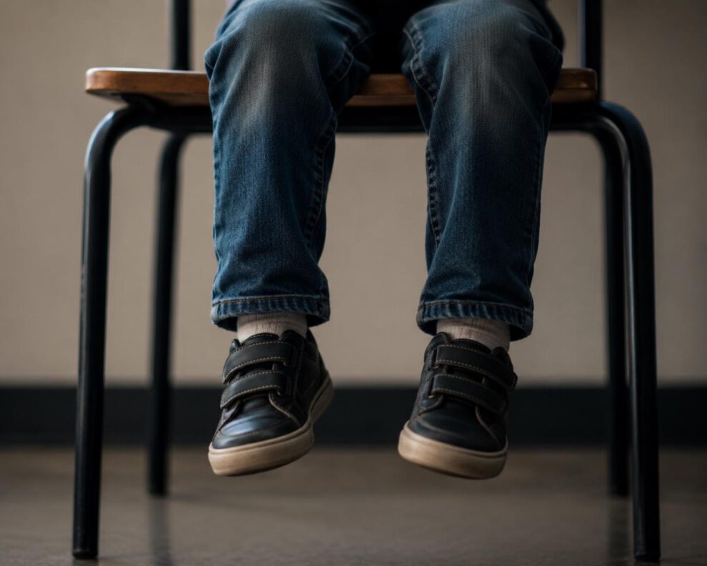 Pies de un niño