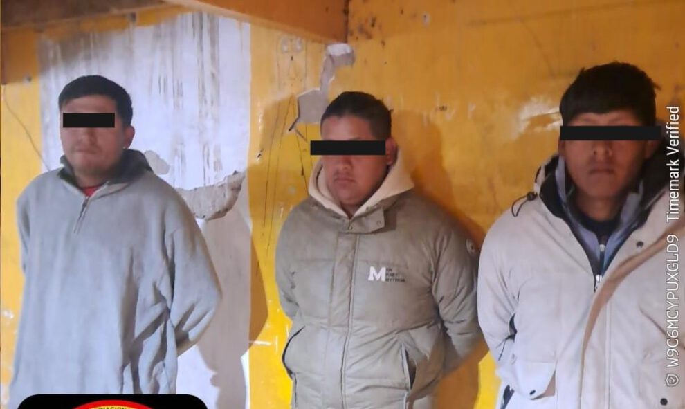aprehendidos por robo agravado en Oruro