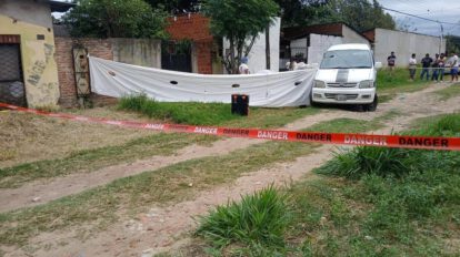Barrio con presencia policial
