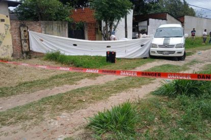 Barrio con presencia policial