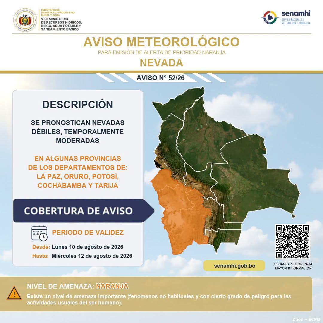 anuncio de nevadas