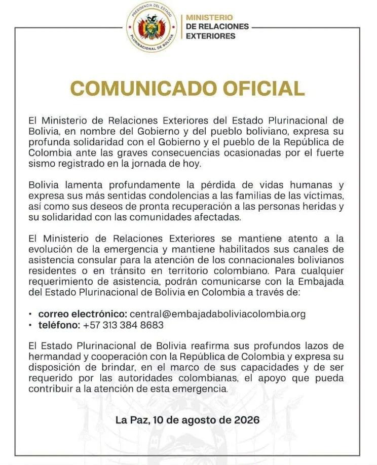 comunicado oficial