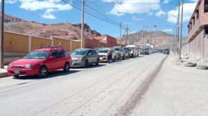 Fila de vehículos