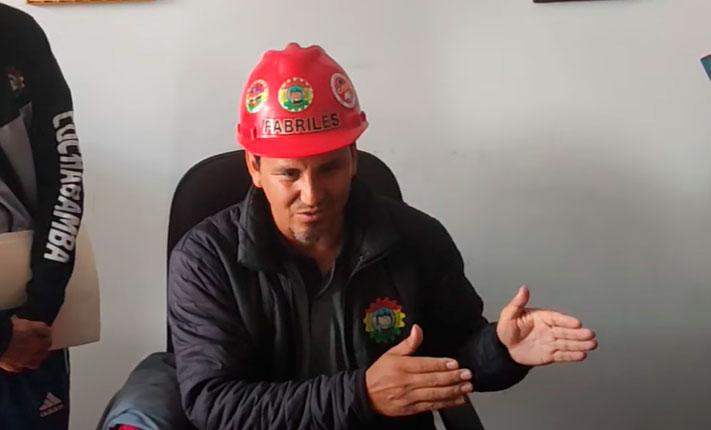 El dirigente Abraham Anzaldo