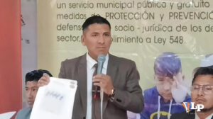 El alcalde de Oruro Iván Quispe