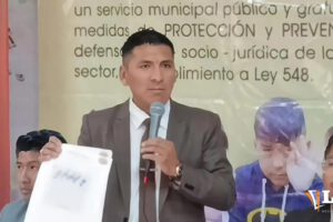 El alcalde de Oruro Iván Quispe