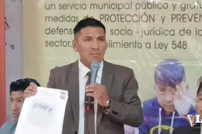 El alcalde de Oruro Iván Quispe
