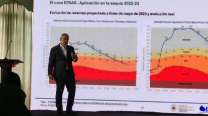 Expositor Taller sobre sequía