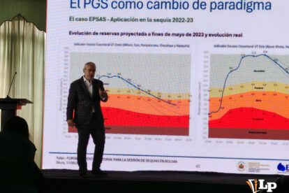 Expositor Taller sobre sequía