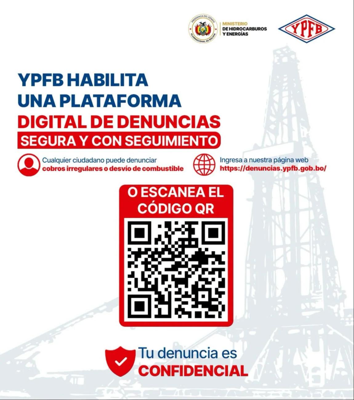 Código QR YPFB