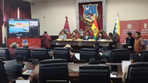sesión de la asamblea legislativa de Oruro