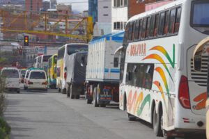 Fila de vehículos