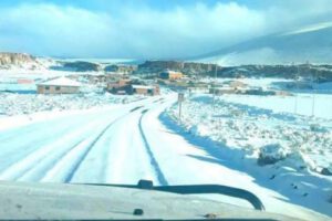 Camino con nieve
