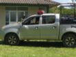 Un vehículo policial
