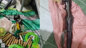 Artefactos detectos dentro de los camiones