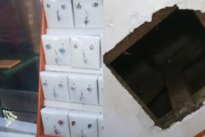 Los delincuentes ingresarón por el techo