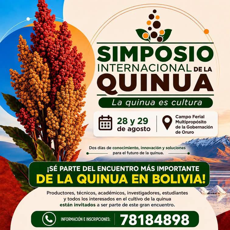 Afiche oficial del Simposio de la Quinua