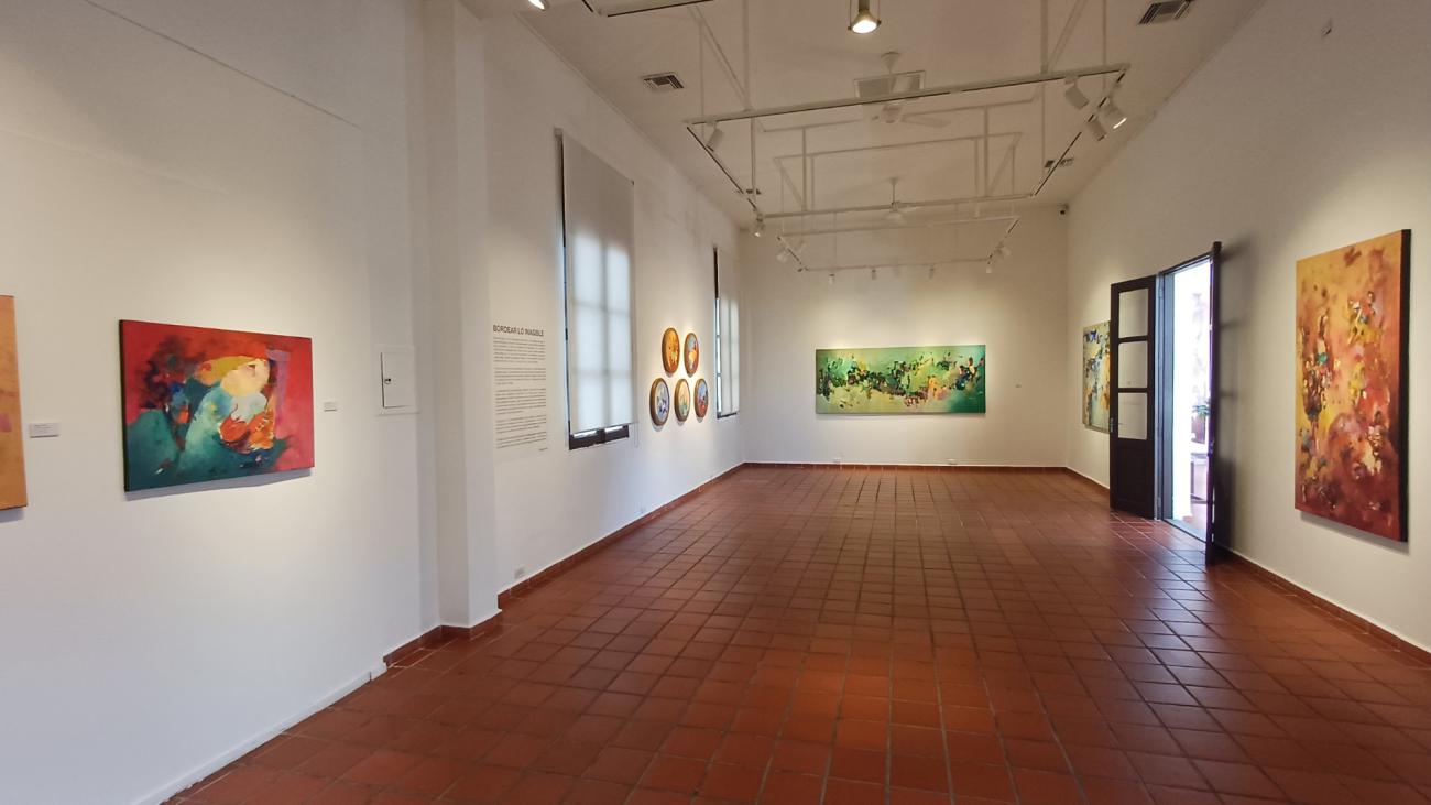 pintura en exposición