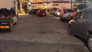 Fila de vehículos