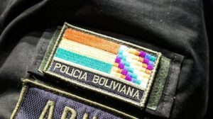 Parche de identificación de la Policía Boliviana