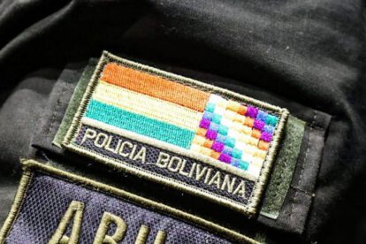 Parche de identificación de la Policía Boliviana
