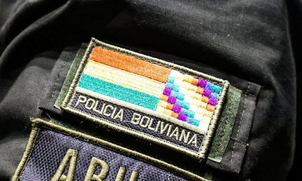 Parche de identificación de la Policía Boliviana