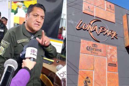 Elio Pacheco y la pared de la discoteca Luna Park