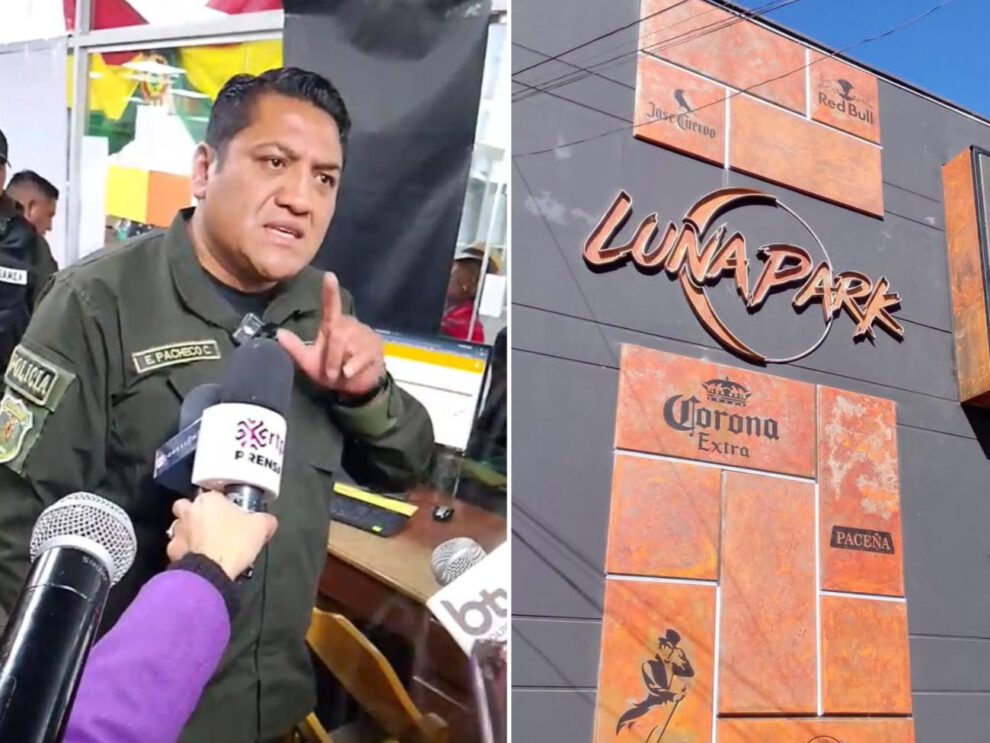 Elio Pacheco y la pared de la discoteca Luna Park