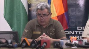 El Cnl. Jhonny Coca, director de la Felcc de Santa Cruz