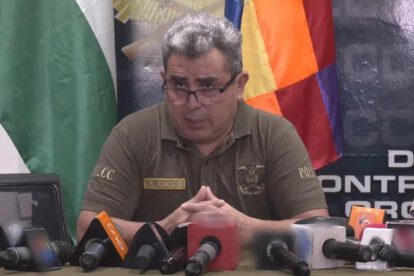 El Cnl. Jhonny Coca, director de la Felcc de Santa Cruz