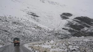 camino con nevada
