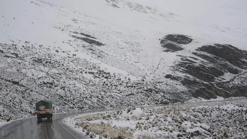 camino con nevada