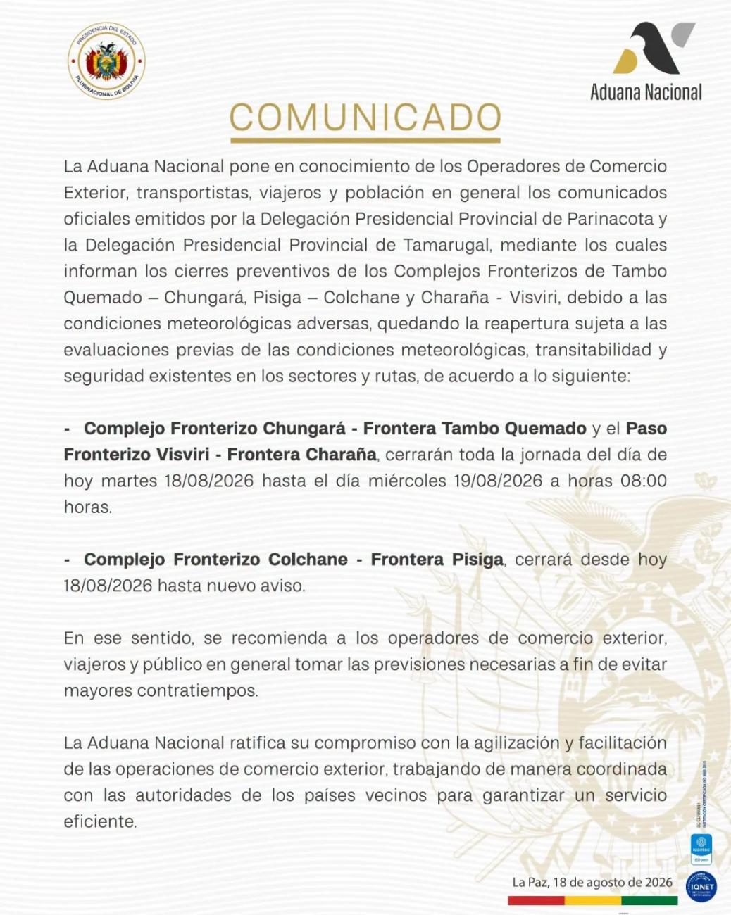 comunicado