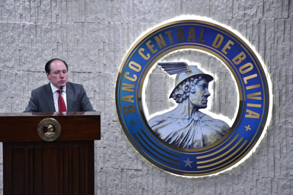 El presidente del Banco Central de Bolivia, David Espinoza