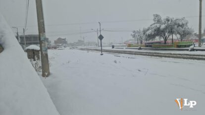La nevada afectó a algunos municipios del departamento de Oruro