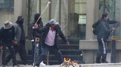 Una movilización en la ciudad de La Paz