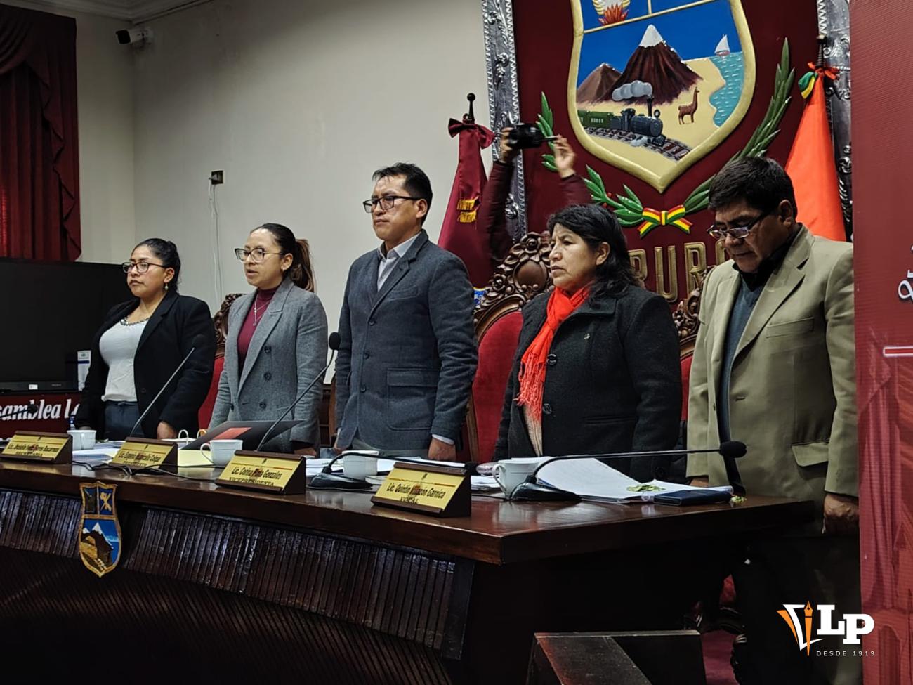 directiva de la asamblea legislativa departamental de Oruro