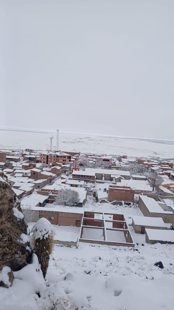 Pampa Aullagas en la nevada