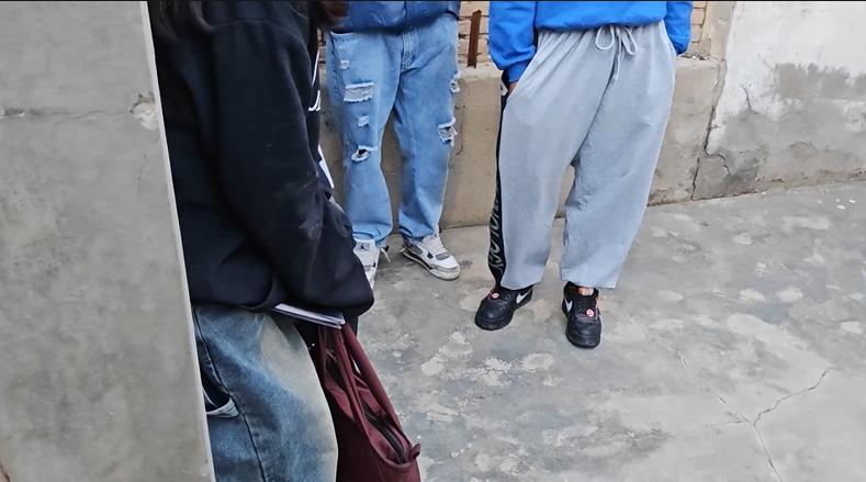 Adolescentes que fueron puestos bajo resguardo policial
