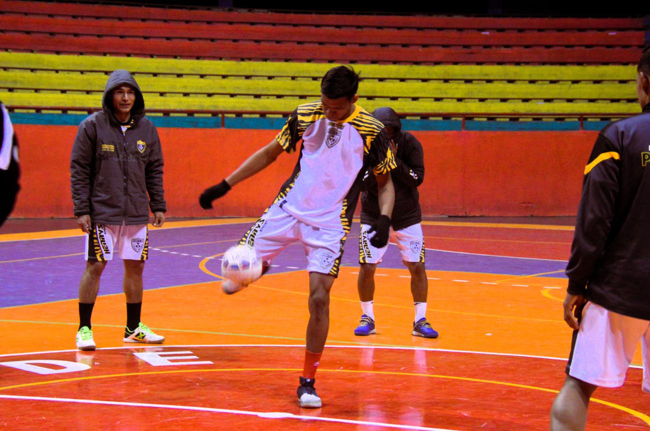 Imagen del entrenamiento de Pontejo
