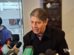 El diputado Seas en conferencia de prensa