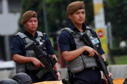 policía singapur