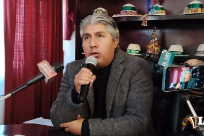 El gobernador de Oruro, Edgar Sánchez