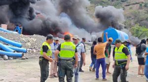 Efectivos de la Policía y la Fiscalía