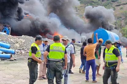 Efectivos de la Policía y la Fiscalía