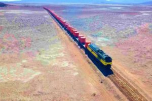 Tren en las rieles
