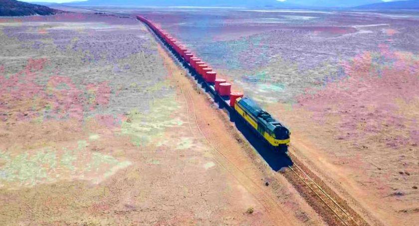 Tren en las rieles