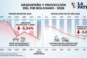 datos de la caida del PiB en Bolivia