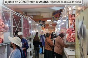 La inflación interanual en el primer semestre es alta pero menor al 2025