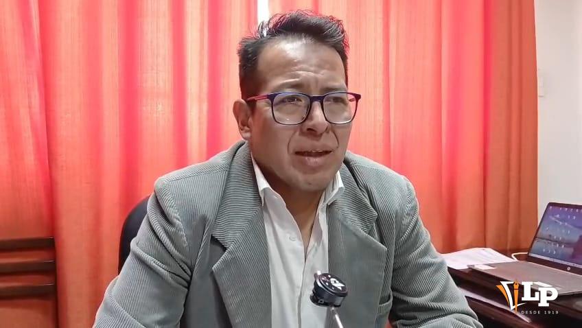 Secretario departamental de Administración y Finanzas de Oruro, César Rodrigo Ayala